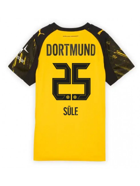 Billige Borussia Dortmund Niklas Sule #25 Hjemmedrakt Dame 2025-26 Kortermet Billige Borussia Dortmund Niklas Sule #25 Hjemmedrakt Dame 2025-26 Kortermet